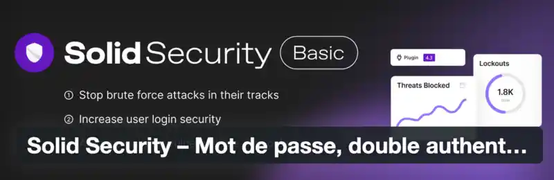 Les 8 meilleurs plugins WordPress de sécurité 5 Solid Security