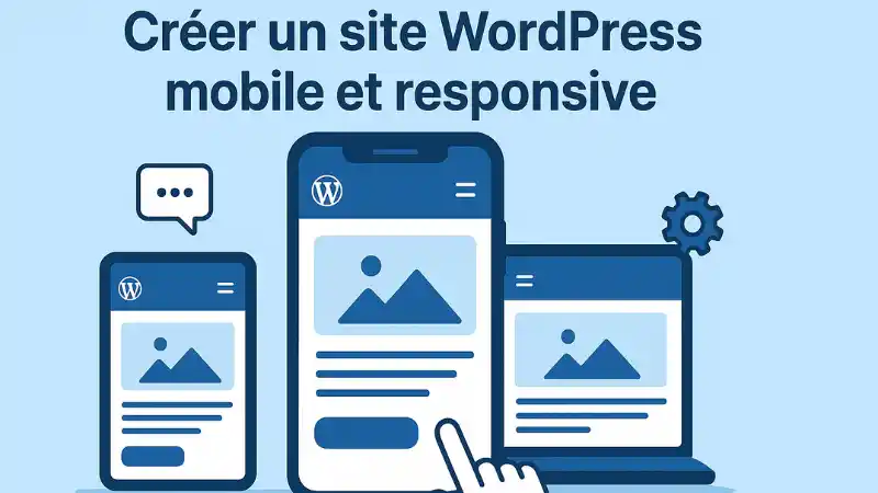creer un site wordpress mobile et responsive