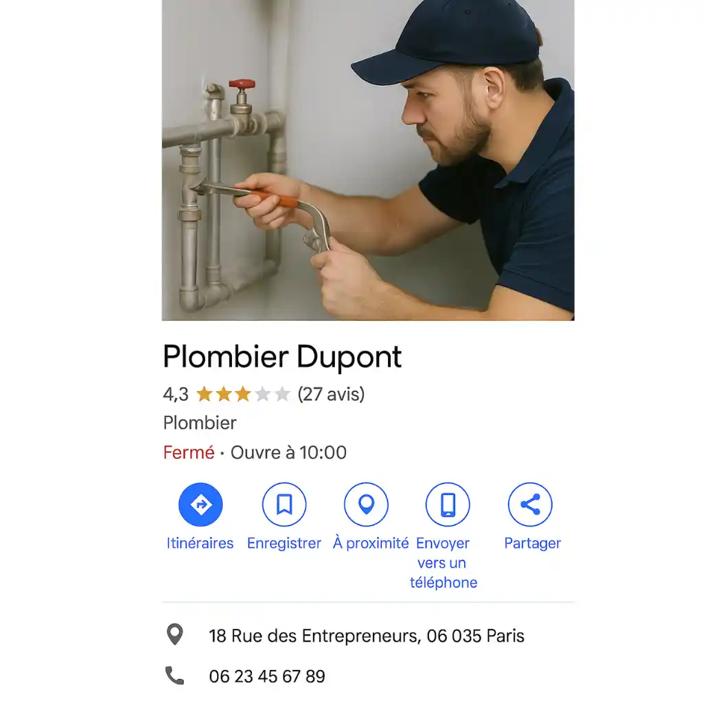 fiche google business profile