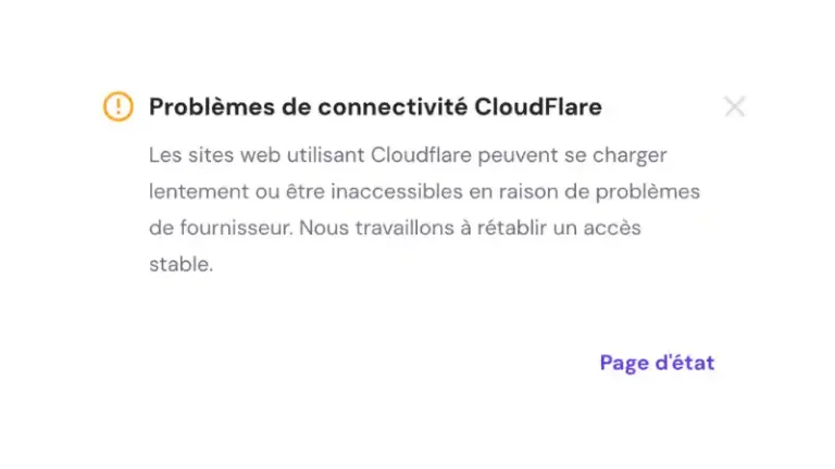 panne cloudflare 2025