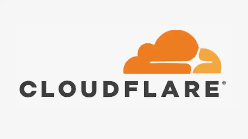 Logo officiel de Cloudflare.