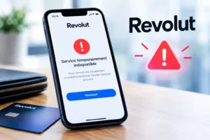 Panne Revolut : comment continuer à payer 1 Panne Revolut : indisponibilité temporaire des services bancaires